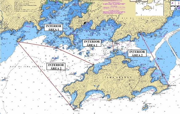 Marinha delimita àreas de Navegação Interior I e II em Angra e Baía de Sepetiba